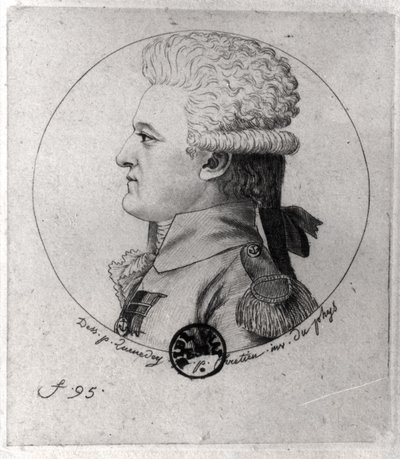 Portrait of Pierre Charles de Villeneuve (1763-1806), engraved by Gilles Louis Chretien (1754-1811) by Edme Quenedey